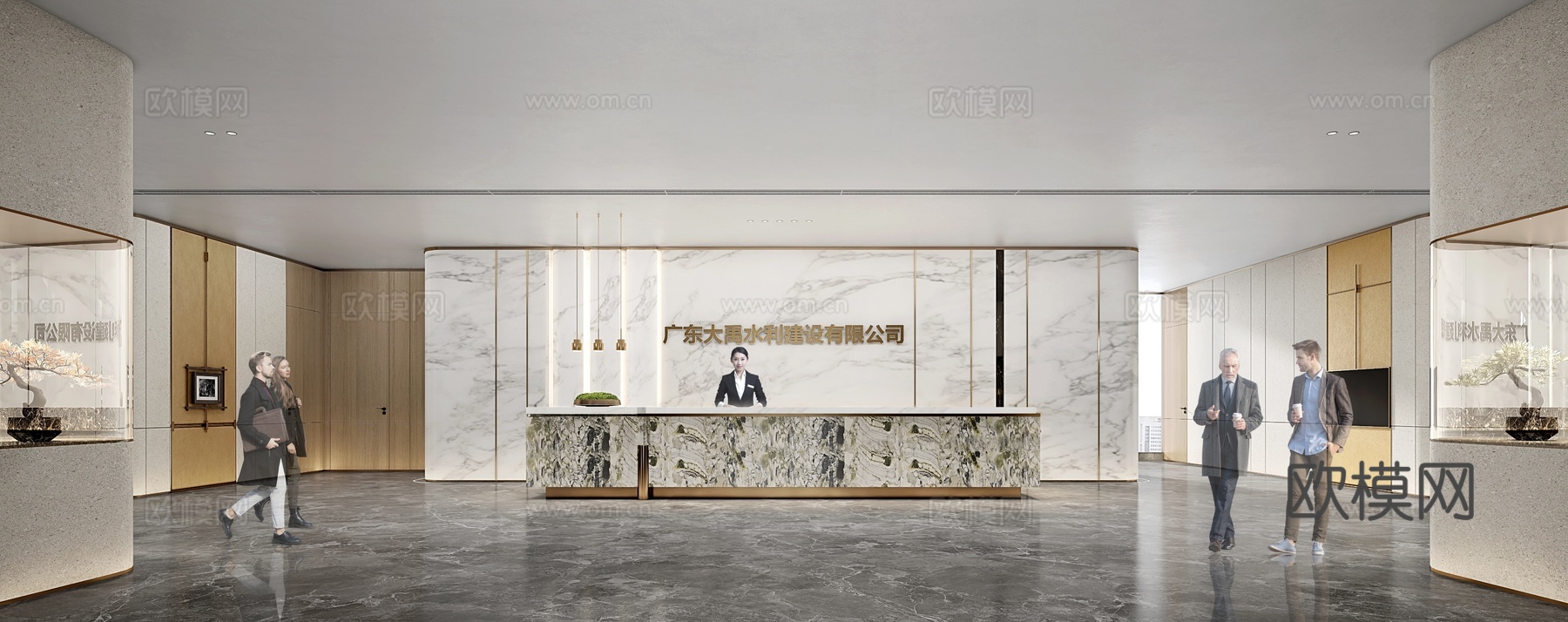 高级感公司办公室 最新全套施工图 效果图合集cad施工图