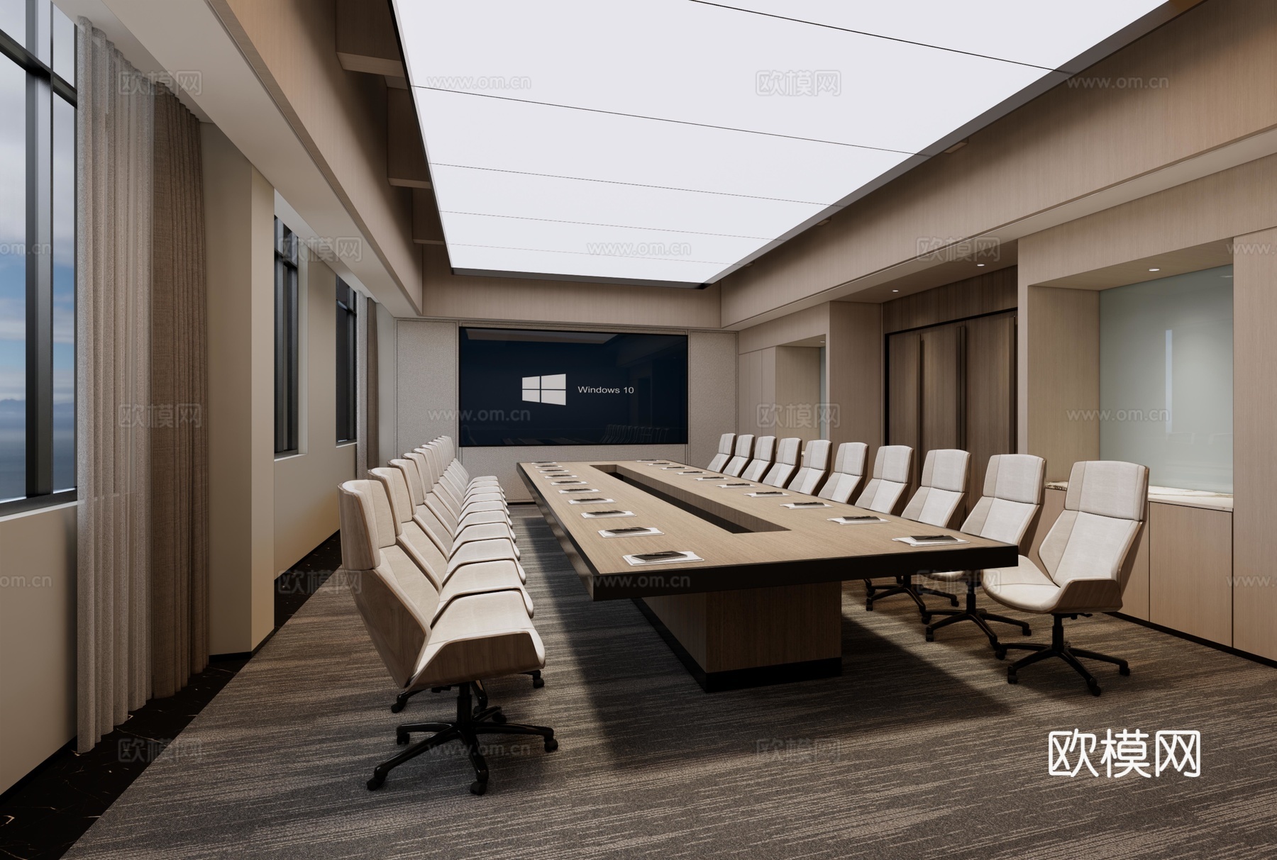 高级感公司办公室 最新全套施工图 效果图合集cad施工图