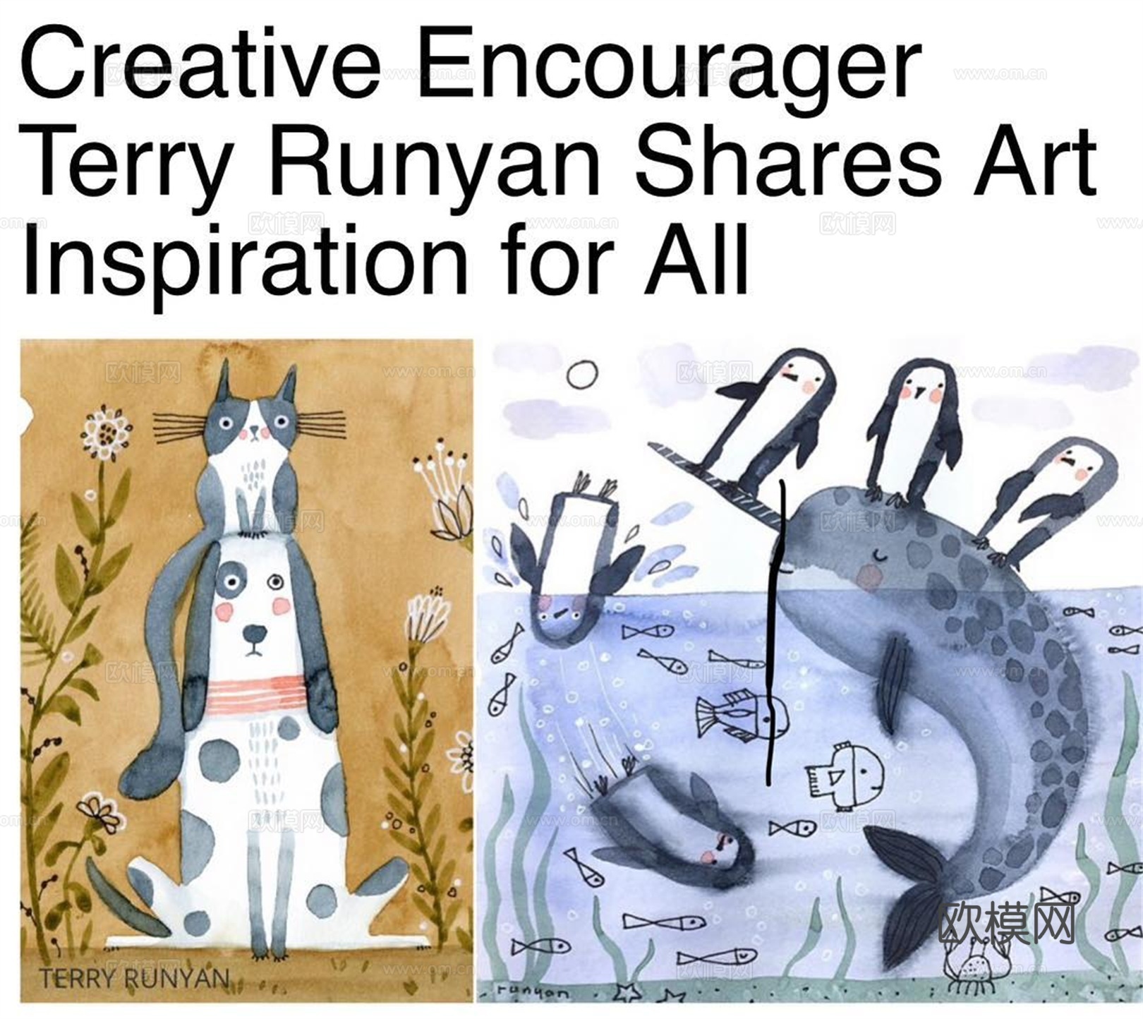 可爱动物手绘，创意童趣插画，猫咪动物插画，治愈系插画，可爱儿