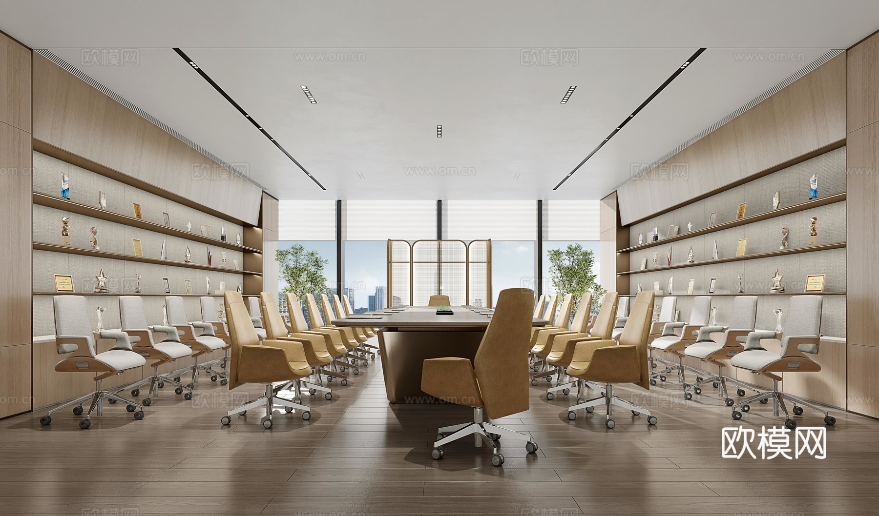 高级感公司办公室 最新全套施工图 效果图合集cad施工图