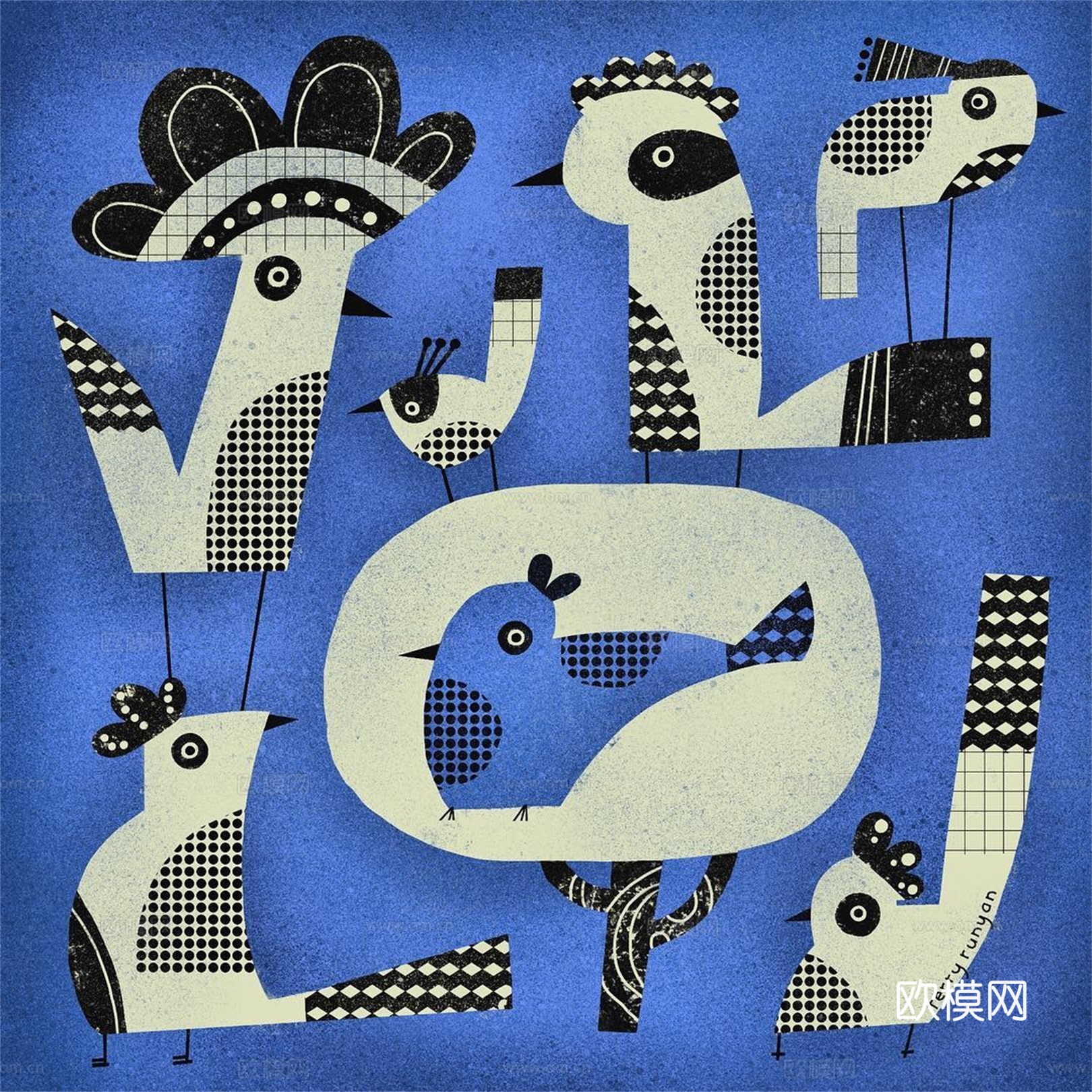 可爱动物手绘，创意童趣插画，猫咪动物插画，治愈系插画，可爱儿下载