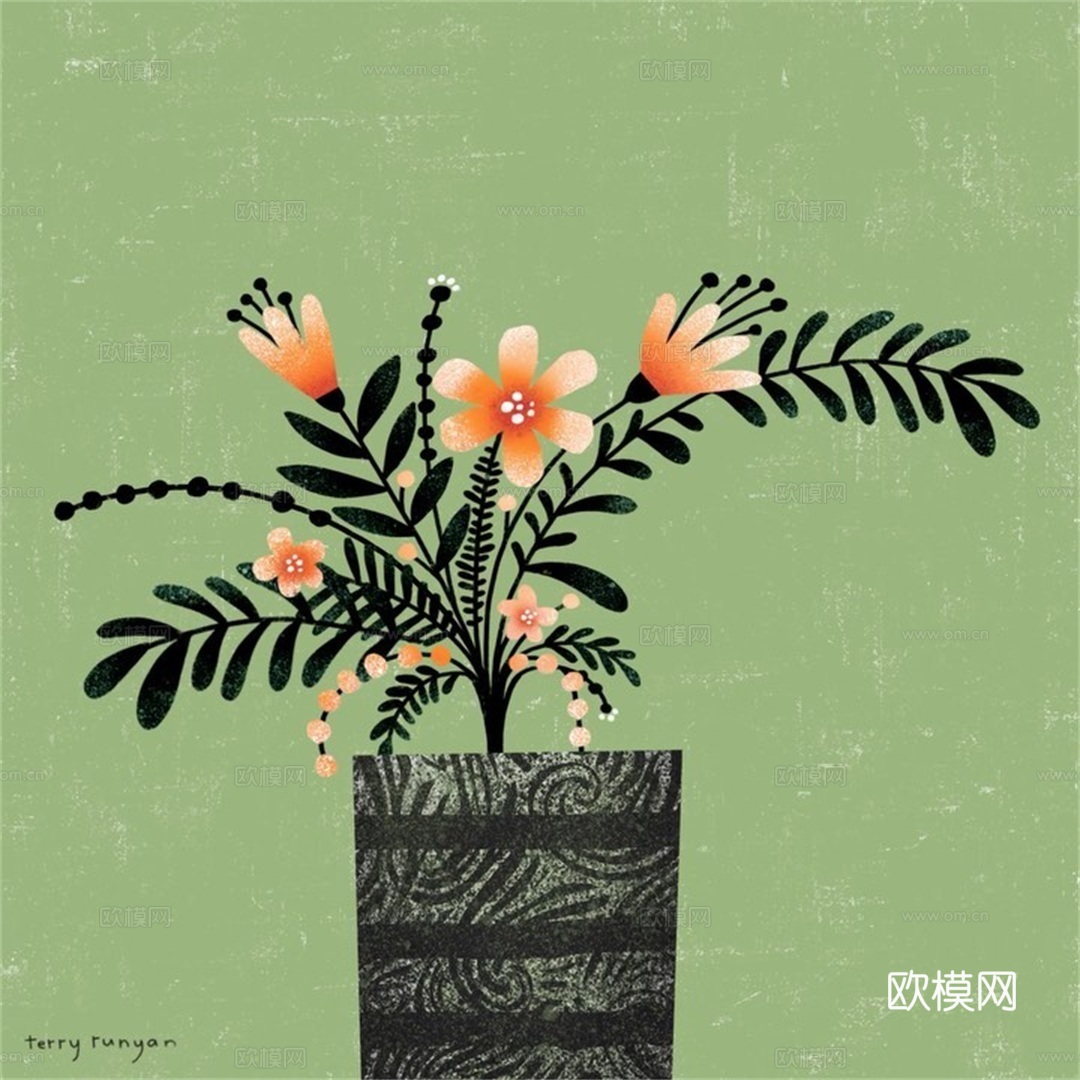 可爱动物手绘创意童趣插画猫咪动物插画治愈系插画可爱儿童插画下载