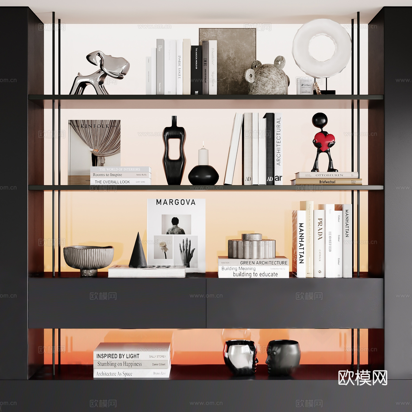 意式装饰摆件组合3d模型下载