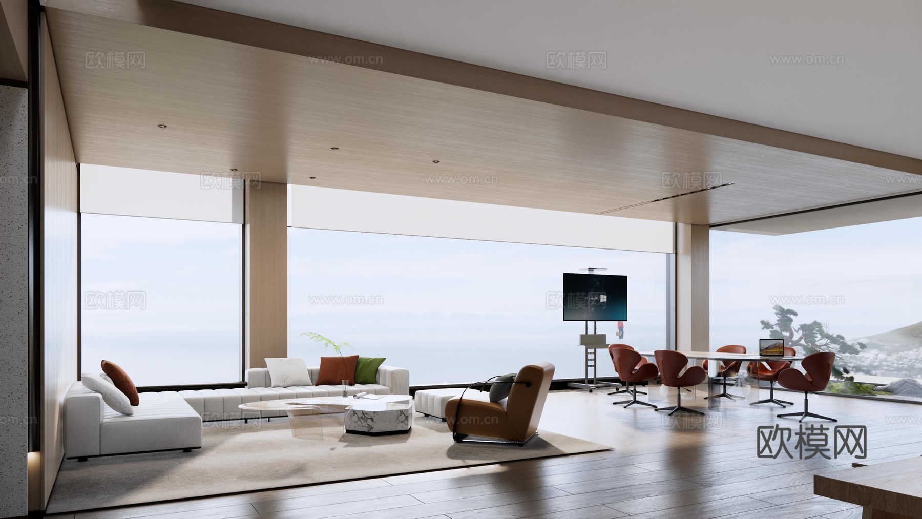 高级感公司办公室 最新全套施工图 效果图合集cad施工图