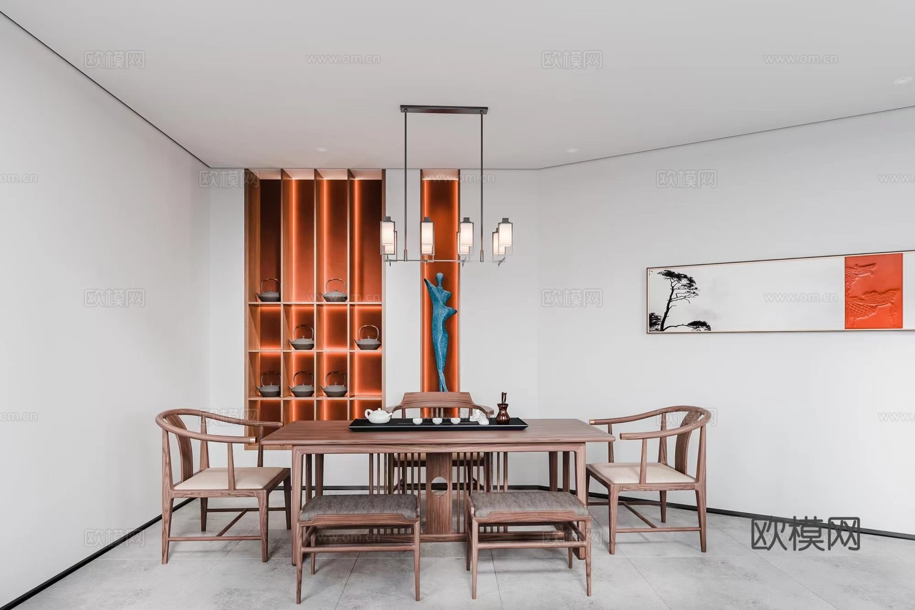 新中式酒庄 最新全套施工图 效果图合集cad施工图