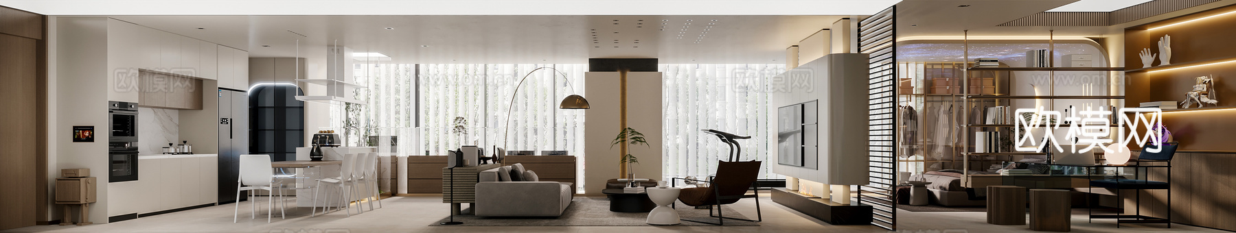 华为智能展厅 最新全套施工图 效果图合集cad施工图