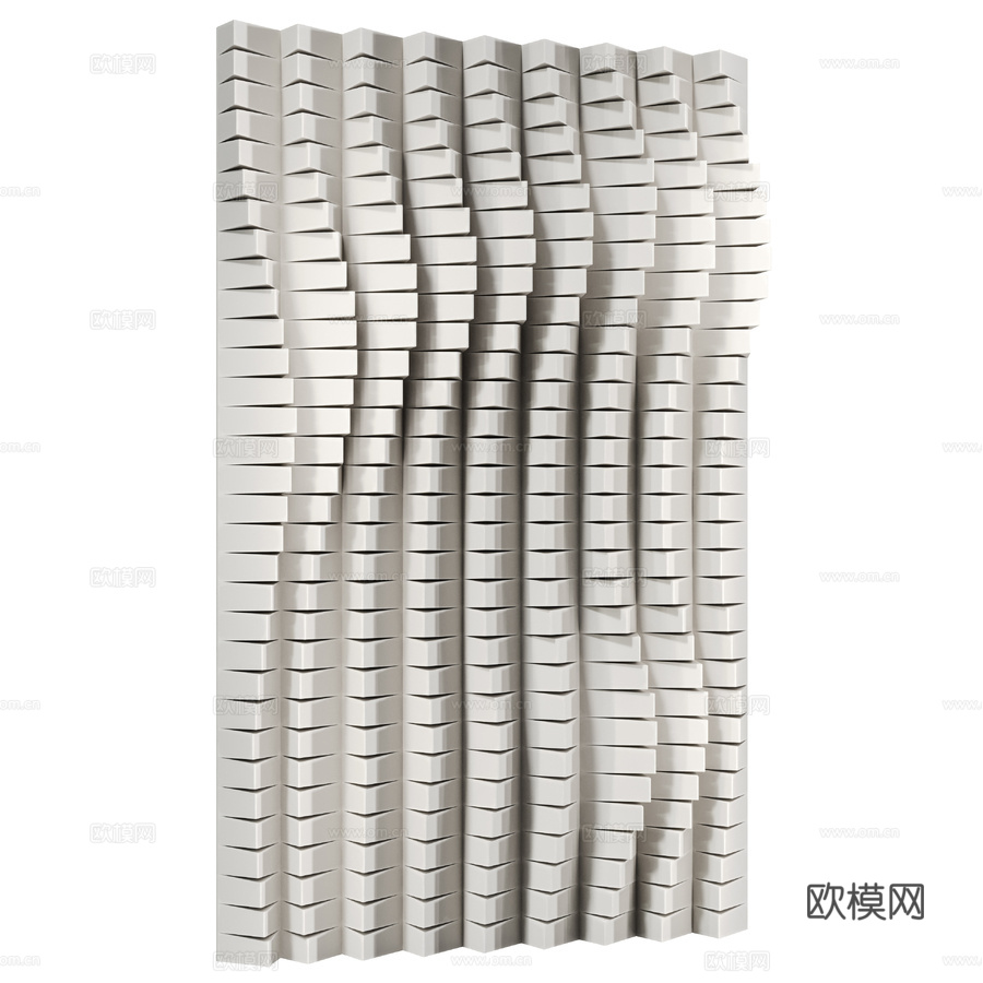 安娜·克鲁赫尔斯卡 01 墙面雕塑 Pano3d模型下载（渲染图4）