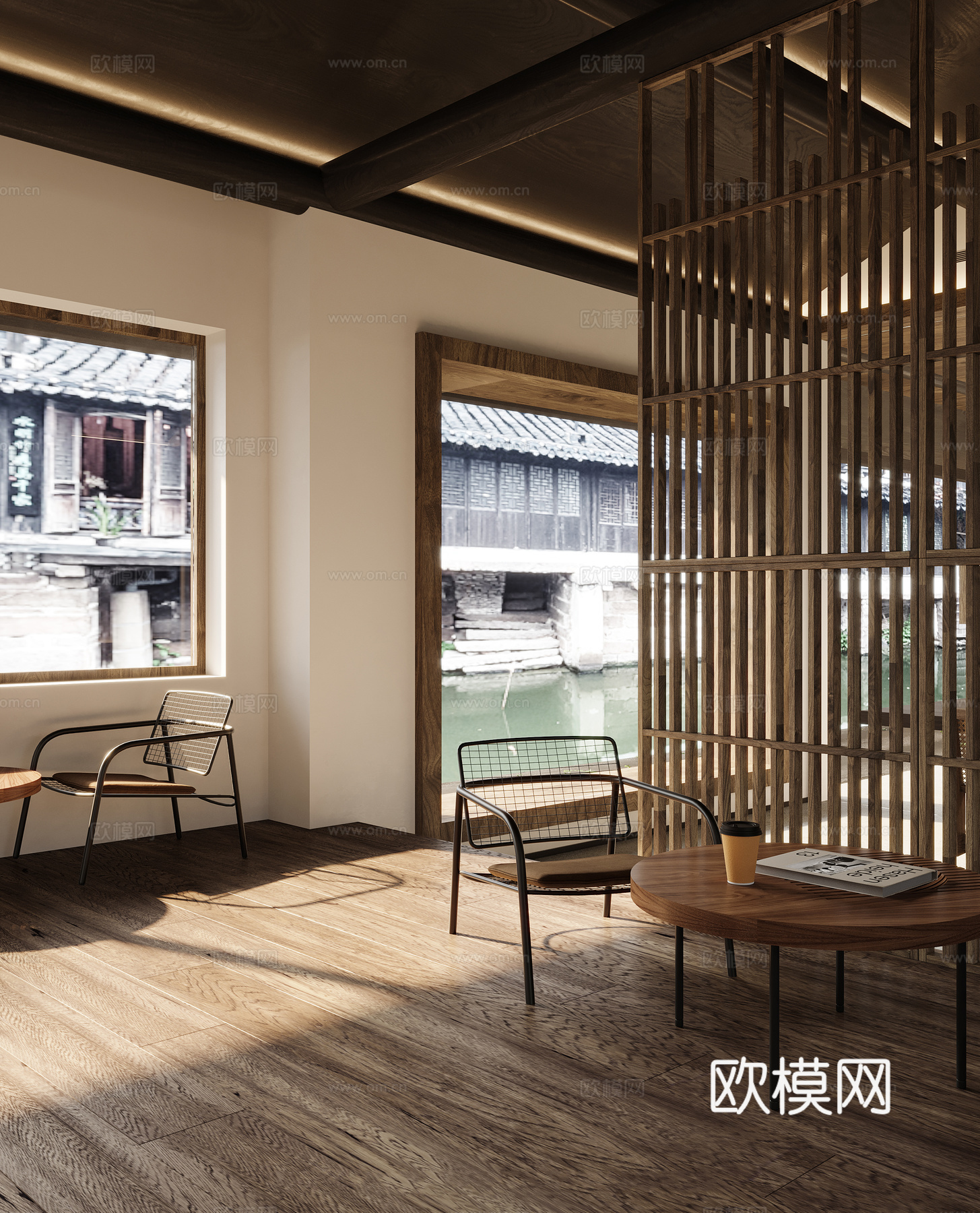 特色咖啡店 最新全套施工图 效果图合集cad施工图