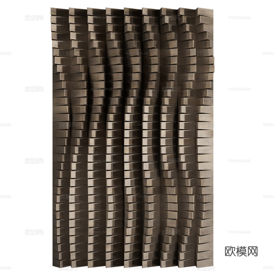 安娜·克鲁赫尔斯卡 01 墙面雕塑 Pano3d模型下载（渲染图3）