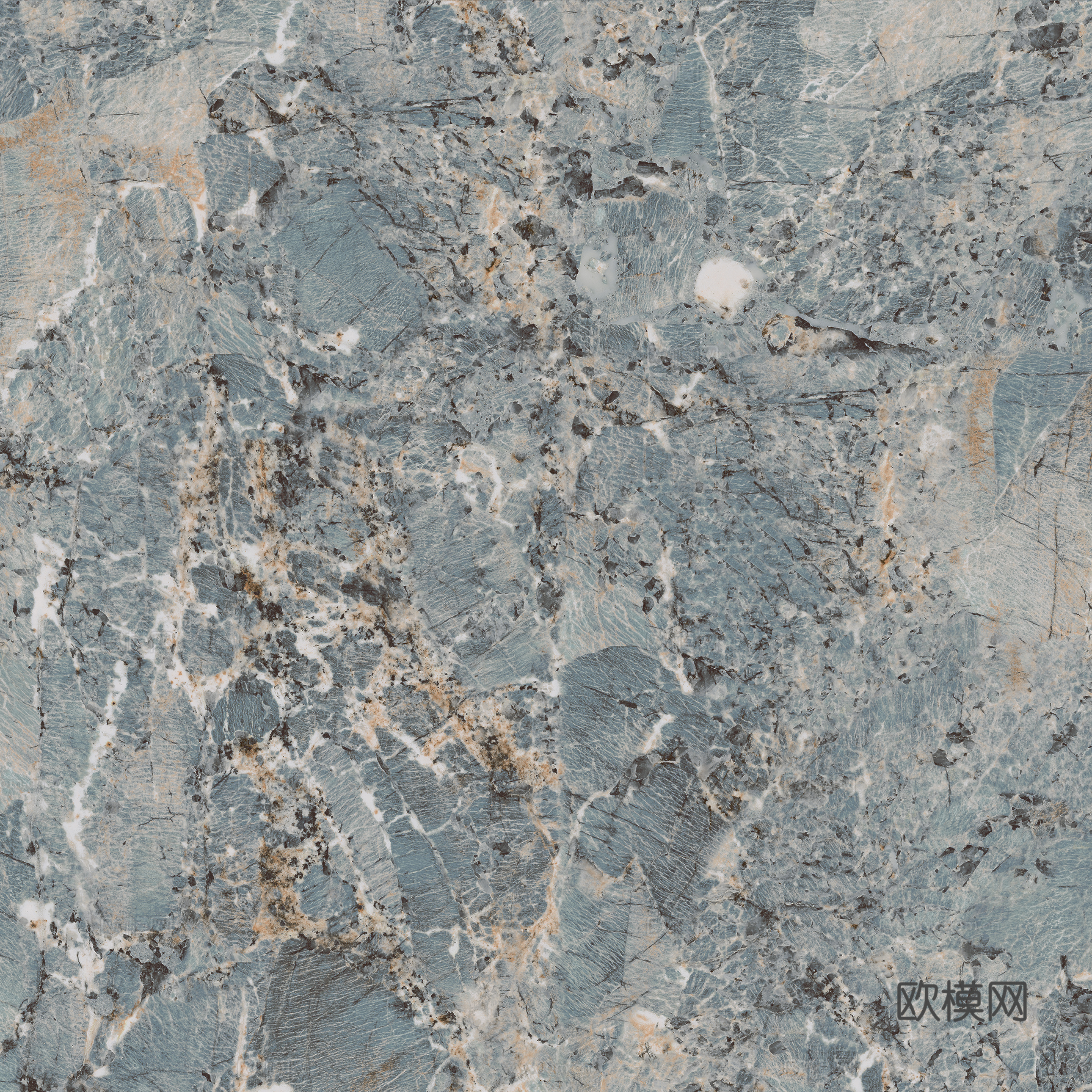 蓝色奢石大理石