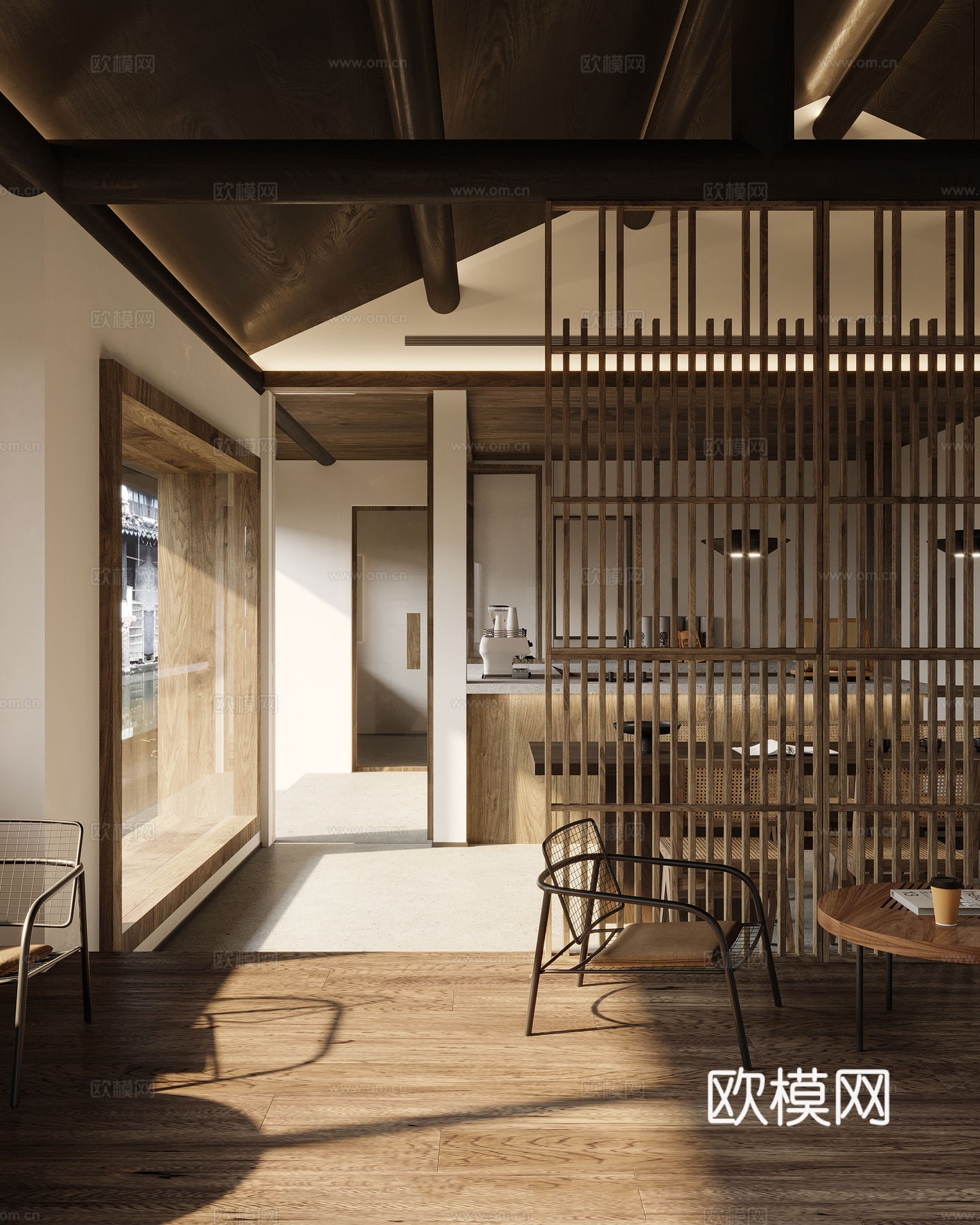 特色咖啡店 最新全套施工图 效果图合集cad施工图