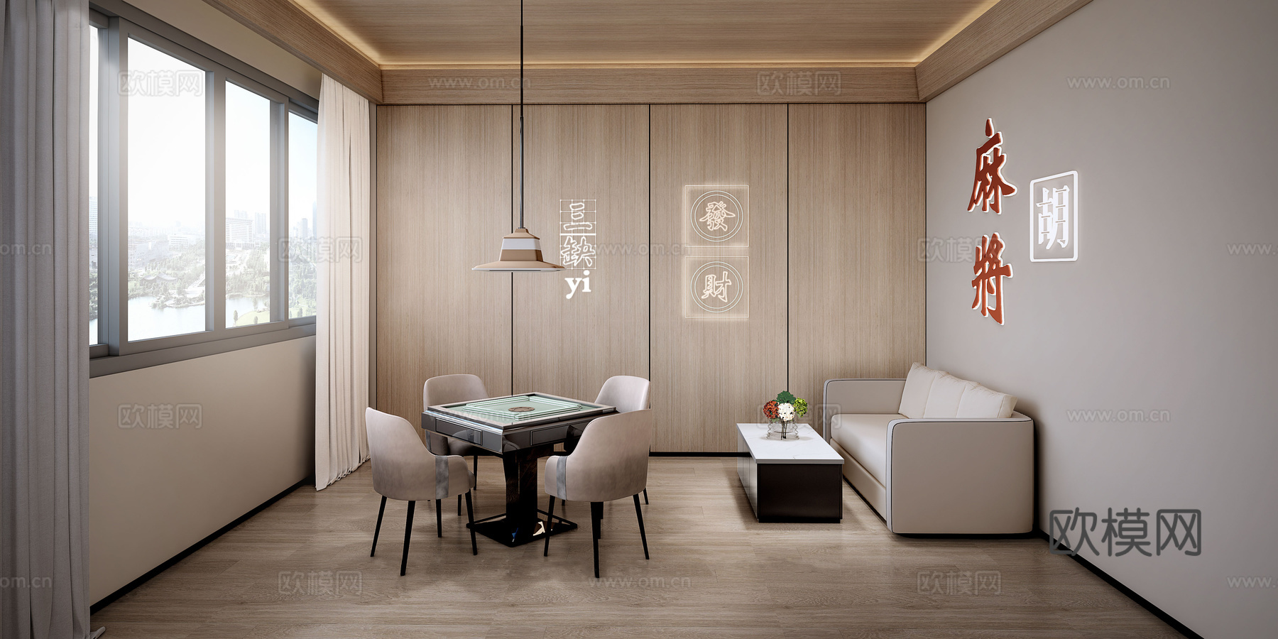 茶馆会所 最新全套施工图 效果图合集cad施工图