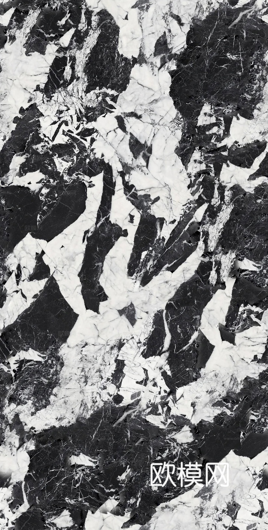 无缝宝格丽珍珠黑黑色大理石