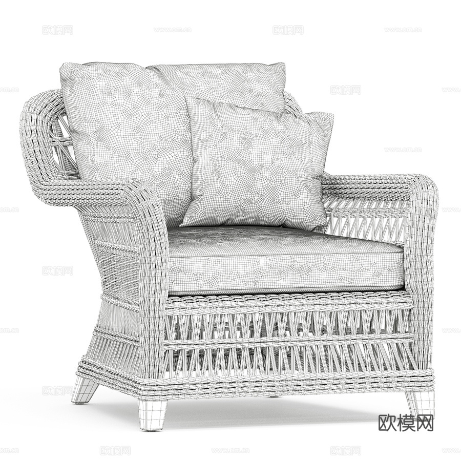 Janus et Cie 凉亭休闲椅3d模型下载（渲染图5）