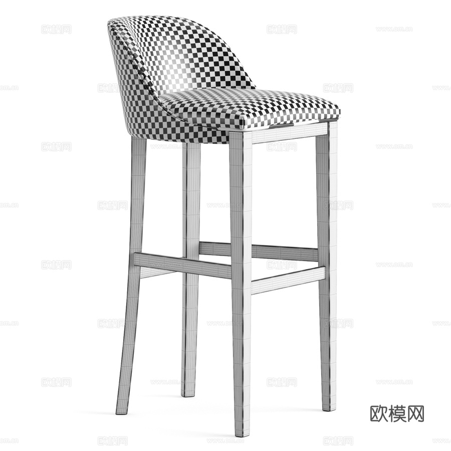 Baxter装饰吧凳COWLY3d模型下载（渲染图3）