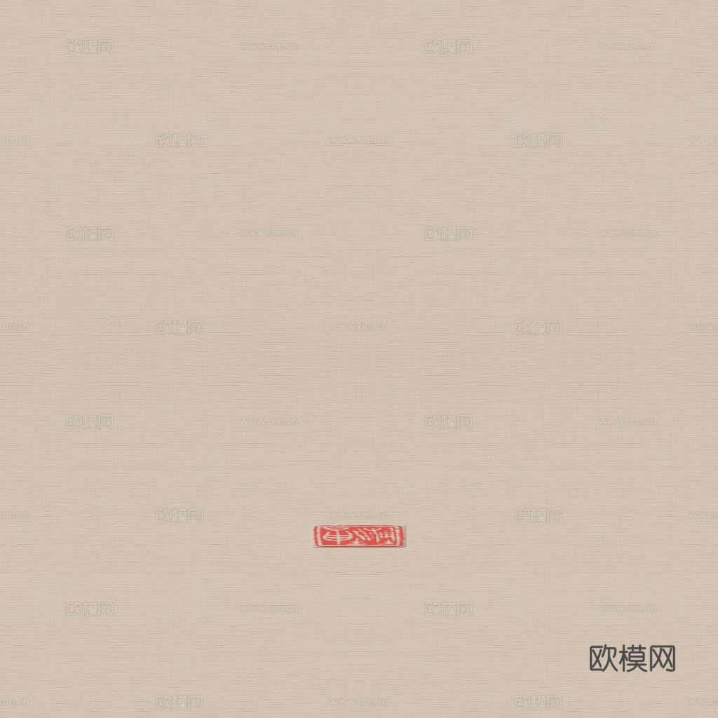 中国传统红色印章图案宣纸