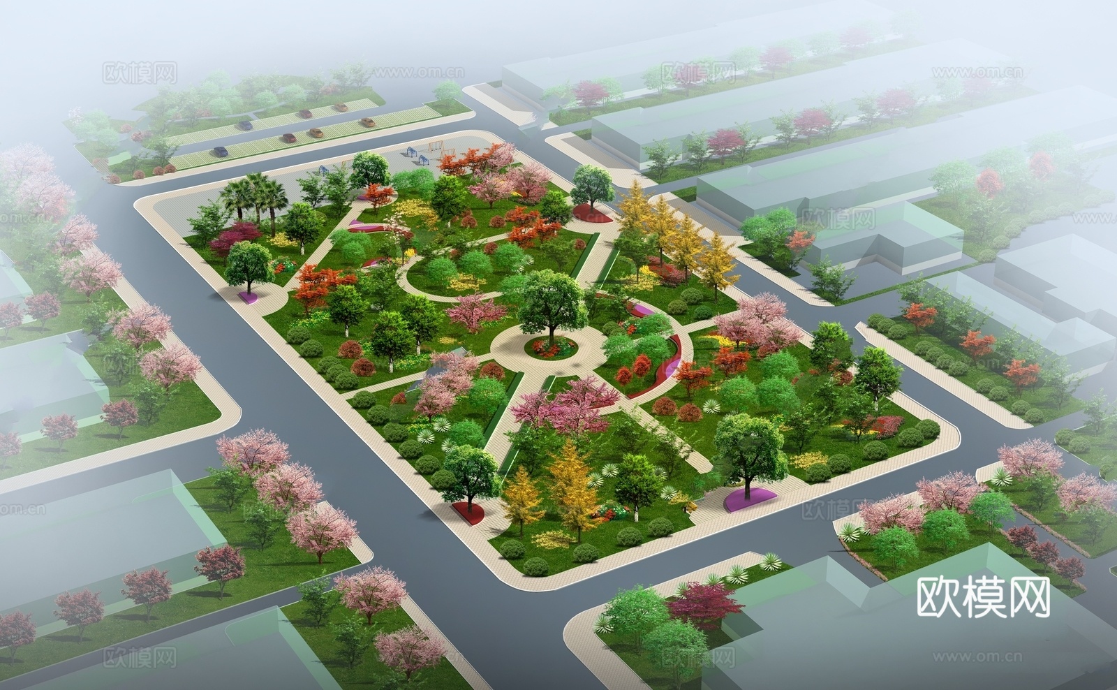 园林公园施工图cad施工图