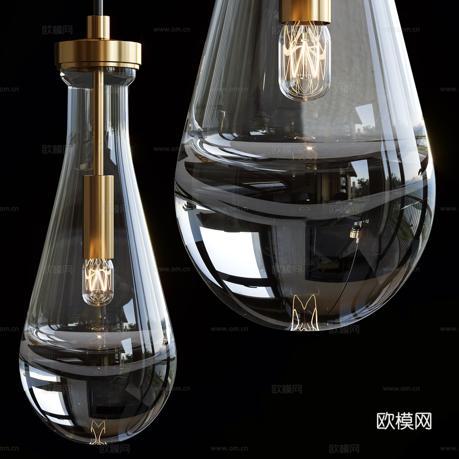 兰帕特龙梅兰妮灯具3d模型下载（渲染图1）