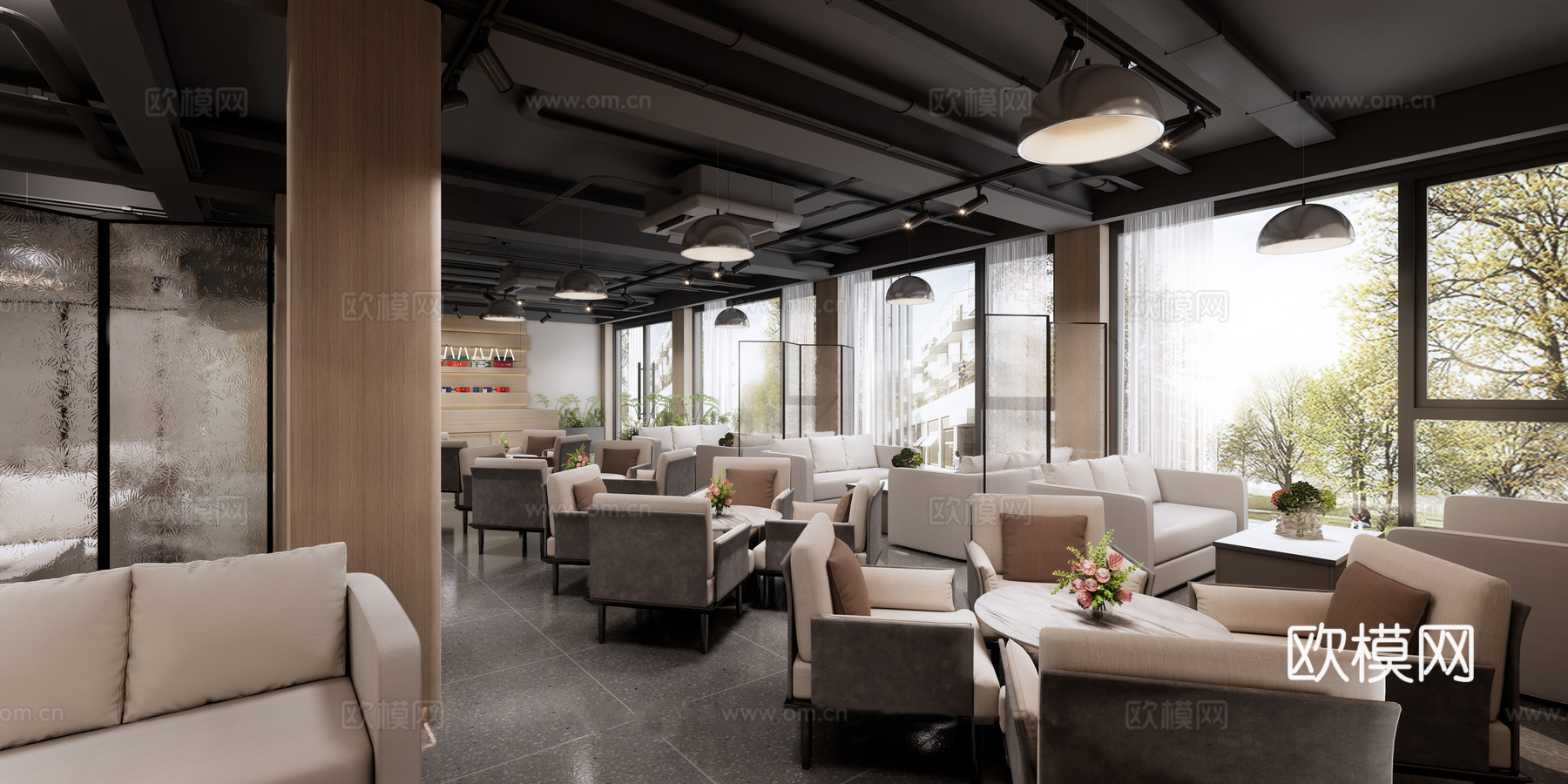 茶馆会所 最新全套施工图 效果图合集cad施工图