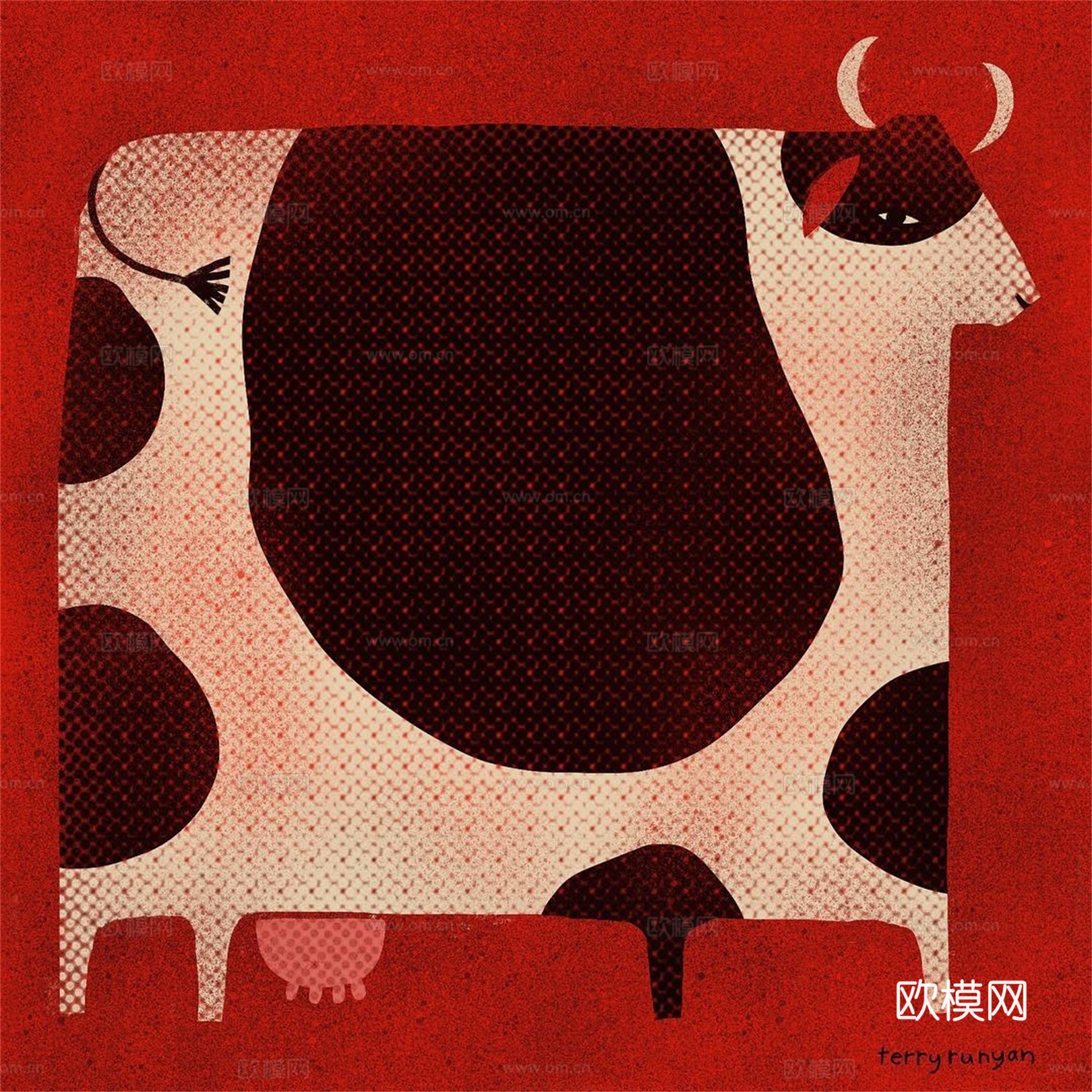 可爱动物手绘创意童趣插画猫咪动物插画治愈系插画可爱儿童插画下载