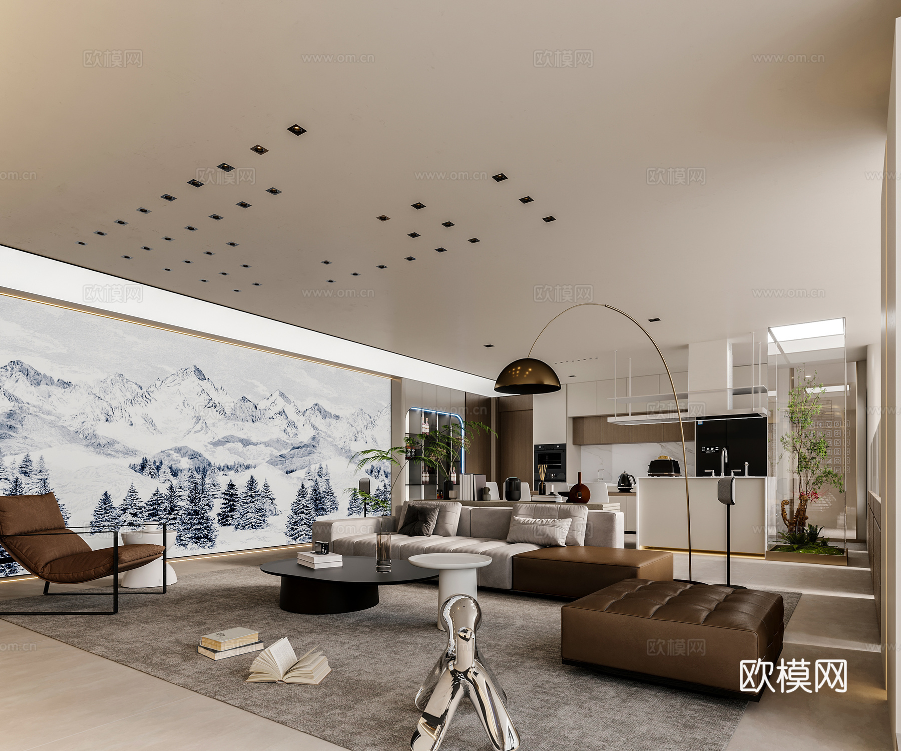 华为智能展厅 最新全套施工图 效果图合集cad施工图