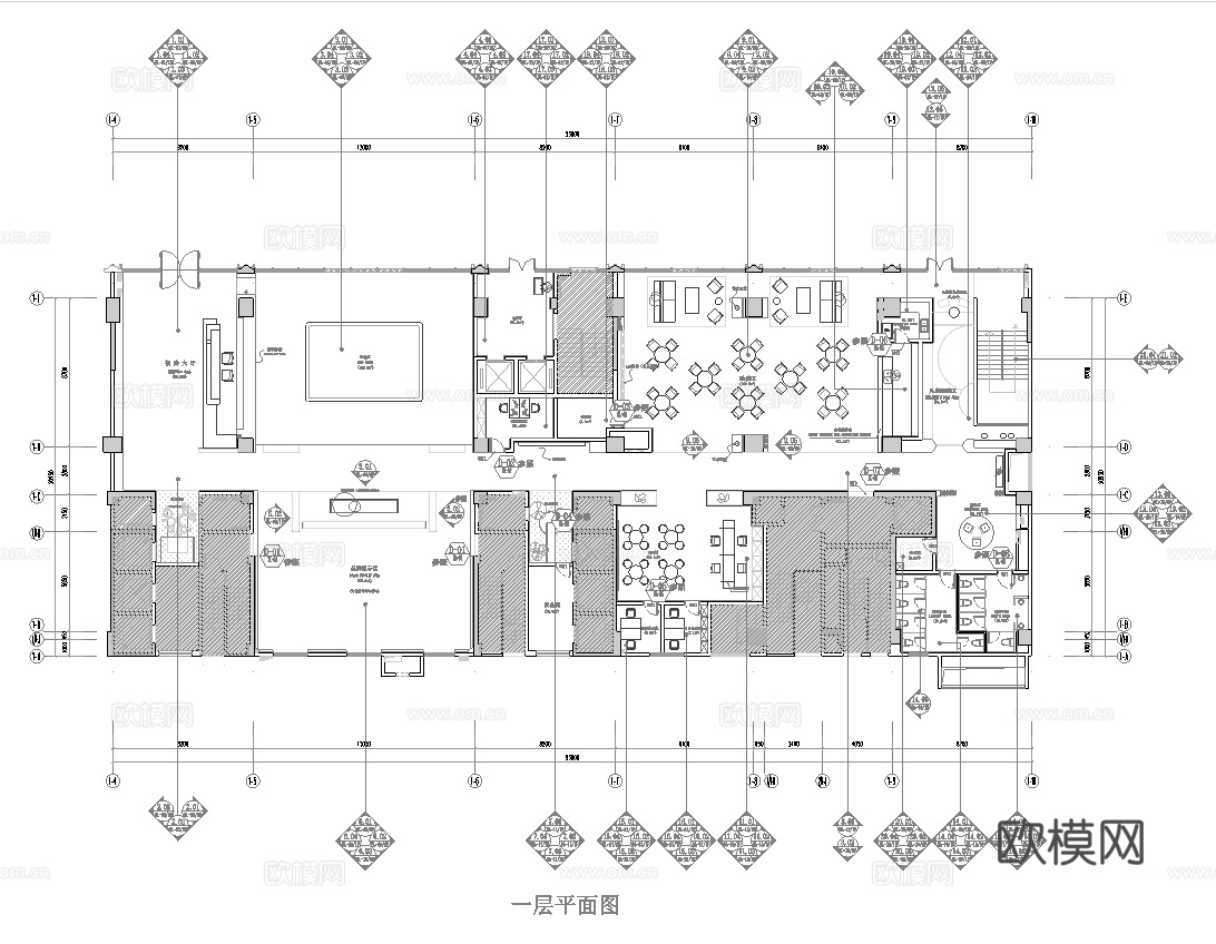 轻奢售楼部 最新全套施工图 效果图合集cad施工图
