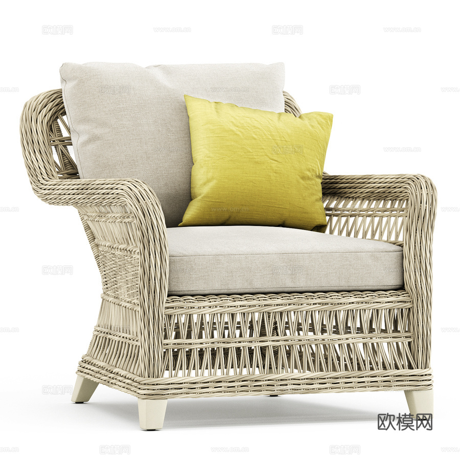 Janus et Cie 凉亭休闲椅3d模型下载（渲染图2）