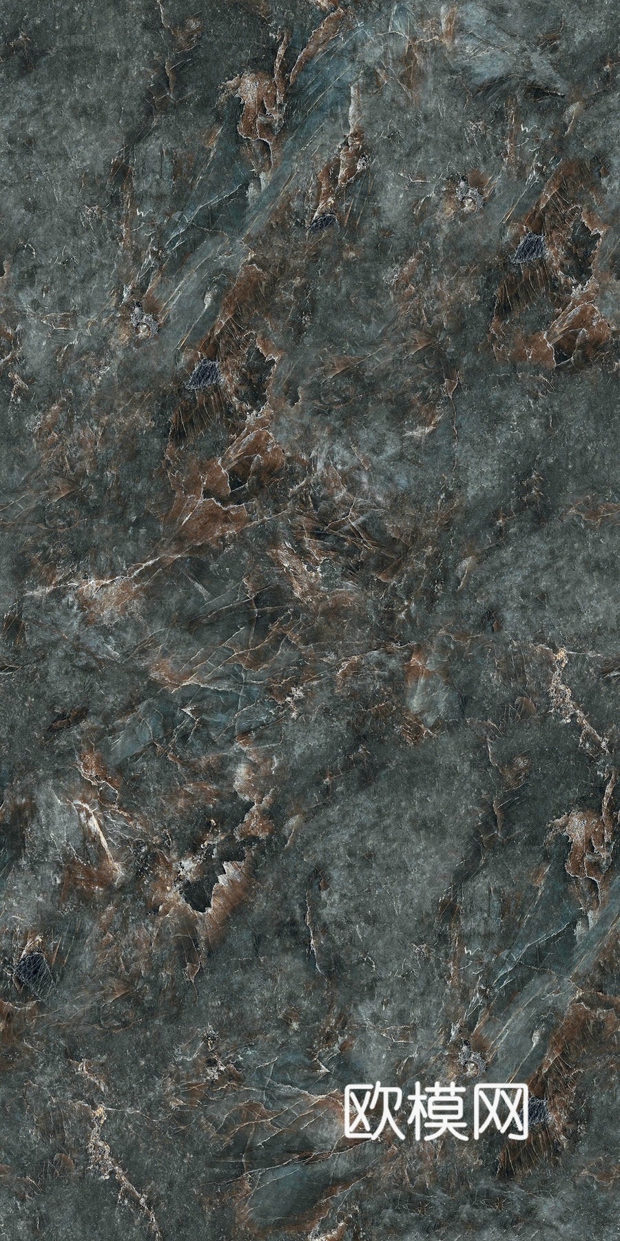 孔雀石孔雀绿大理石岩板无缝