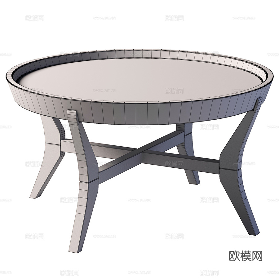 咖啡桌3d模型下载（渲染图2）