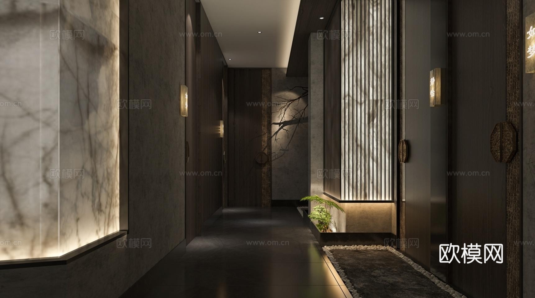 特色中餐厅 最新全套施工图 效果图合集cad施工图