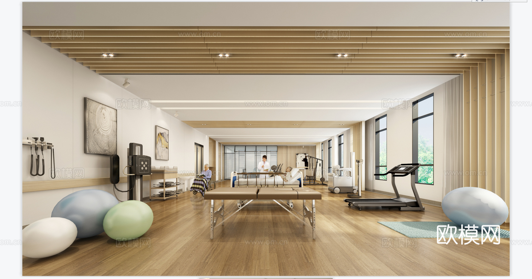 康养医疗 最新全套施工图 效果图合集cad施工图