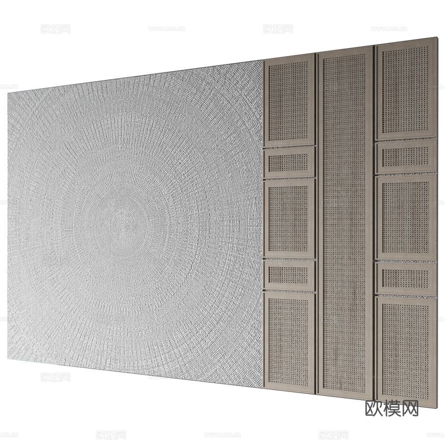 墙板 №33d模型下载（渲染图2）