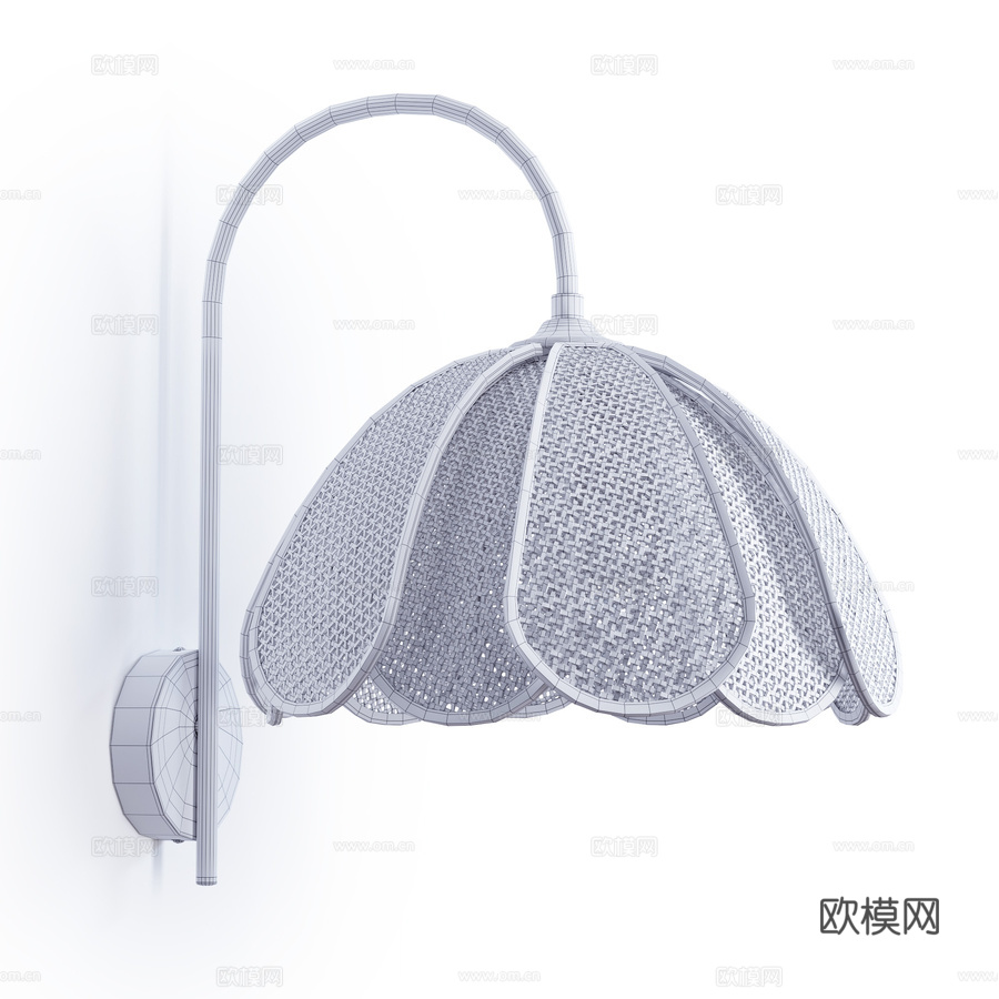 金属藤编壁灯 Lola3d模型下载（渲染图2）