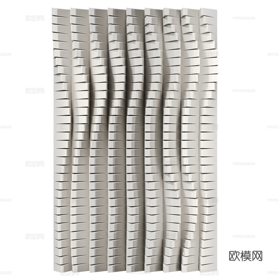 安娜·克鲁赫尔斯卡 01 墙面雕塑 Pano3d模型下载（渲染图1）