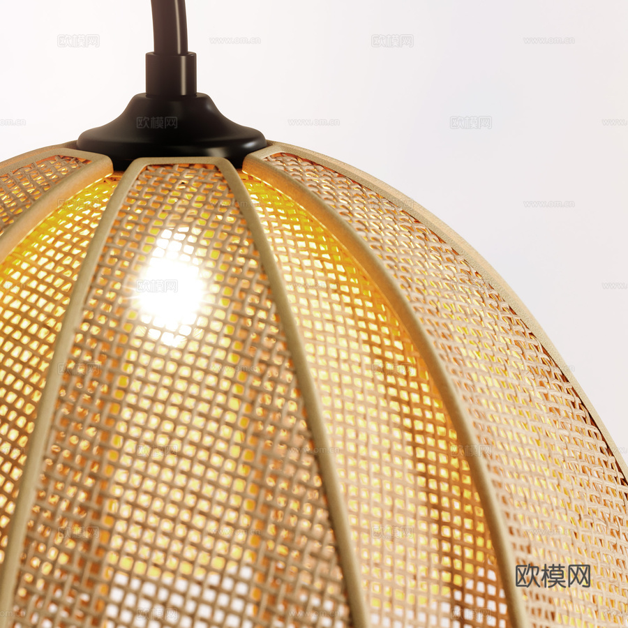 金属藤编壁灯 Lola3d模型下载（渲染图3）