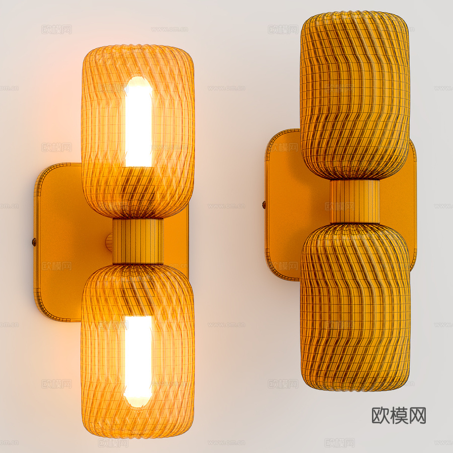 JAMY壁灯3d模型下载（渲染图3）