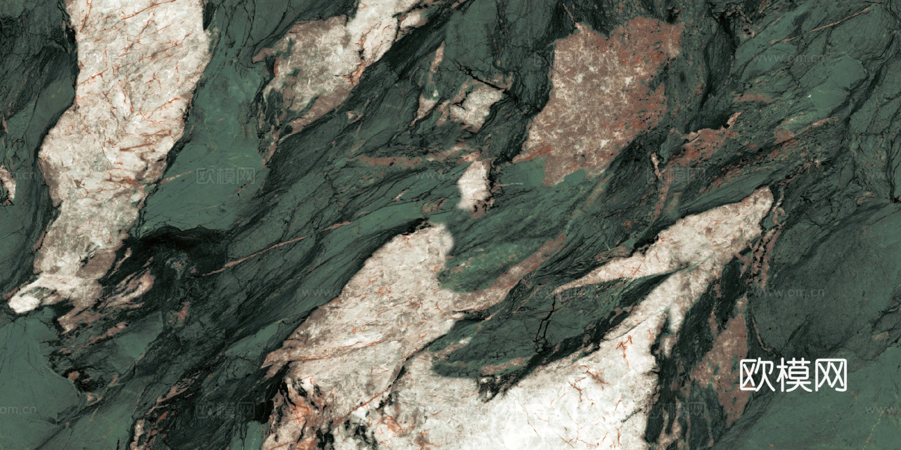 光面翡翠绿奢石