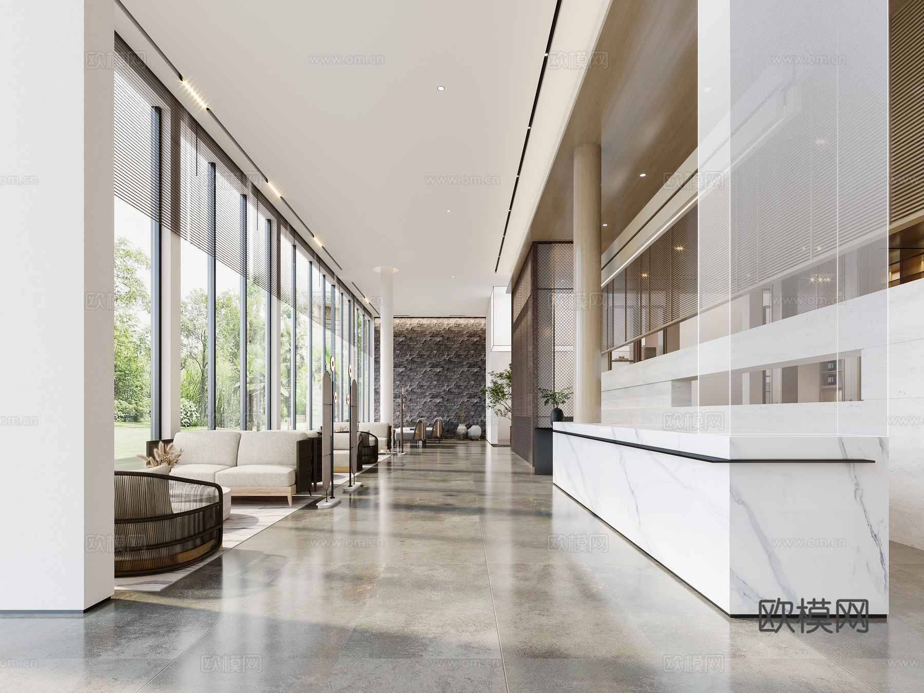 高档咖啡厅  最新全套施工图 效果图合集cad施工图