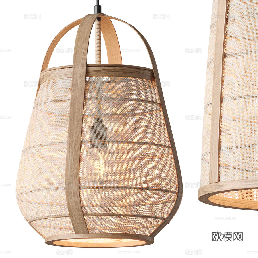 雅辛托吊灯 La Redoute3d模型下载（渲染图3）