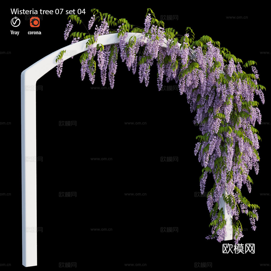 紫藤树07套装043d模型下载（渲染图2）