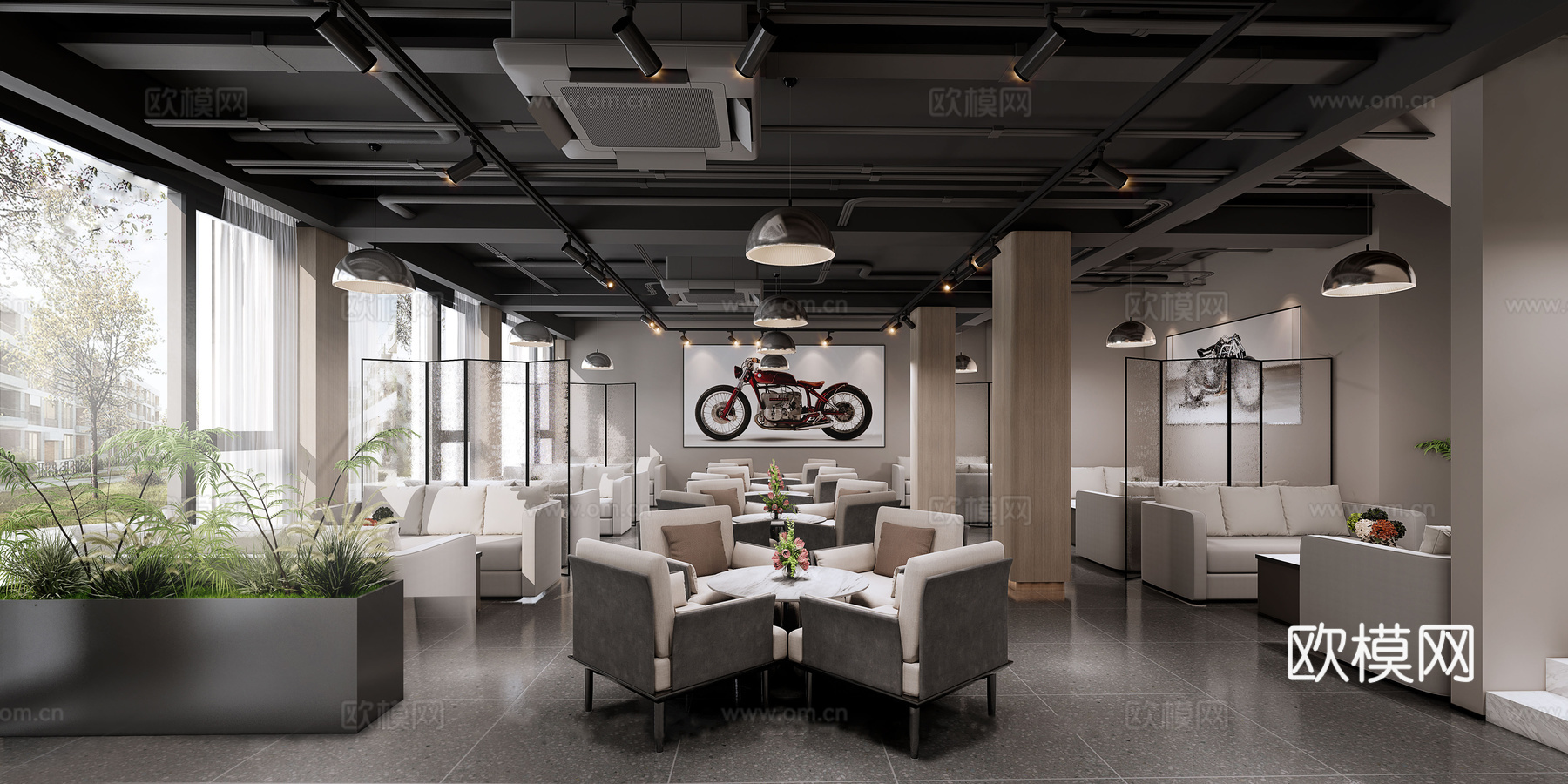 茶馆会所 最新全套施工图 效果图合集cad施工图