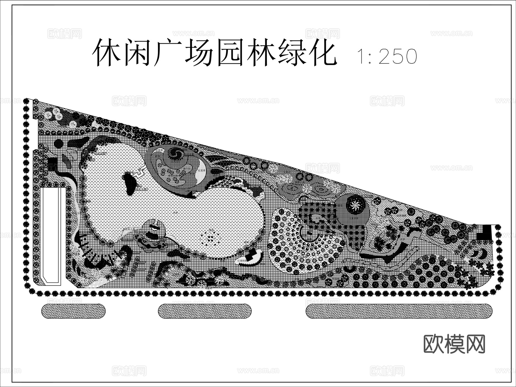 广场景观cad施工图