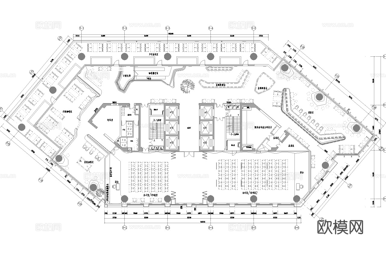 特色咖啡厅 最新全套施工图 效果图合集cad施工图