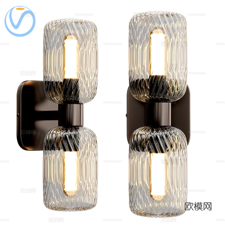 JAMY壁灯3d模型下载（渲染图1）