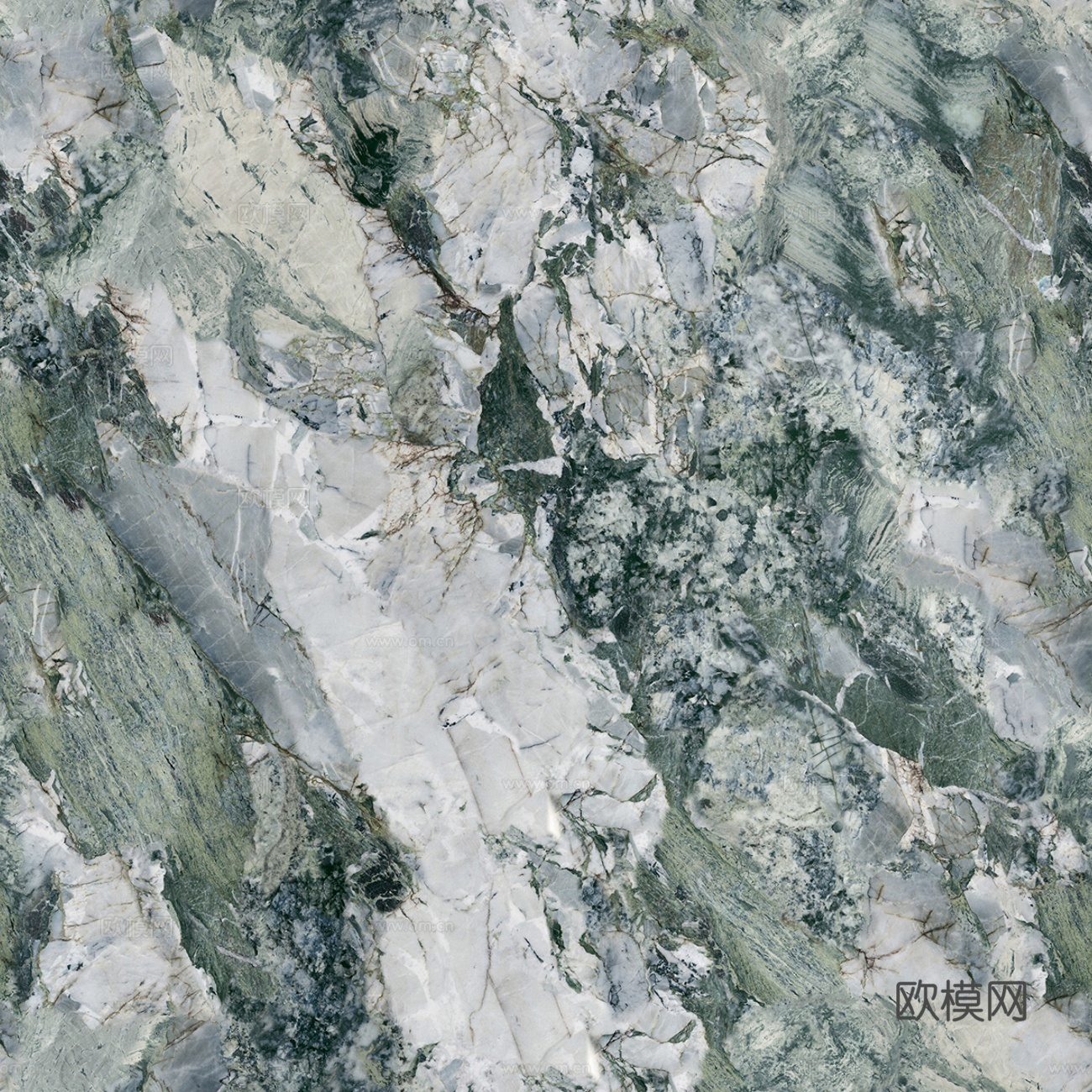 无缝翠谷幽兰绿色大理石奢石