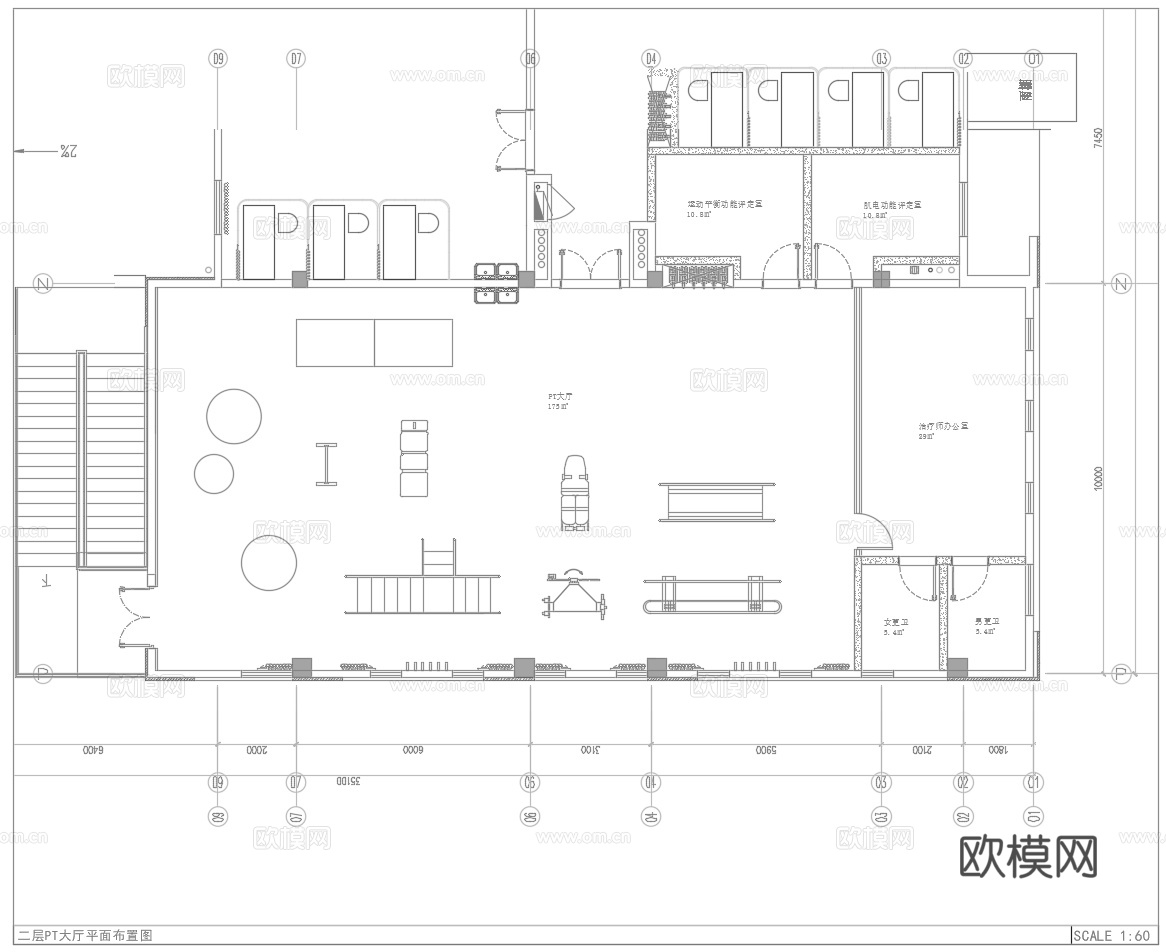 康养医疗 最新全套施工图 效果图合集cad施工图