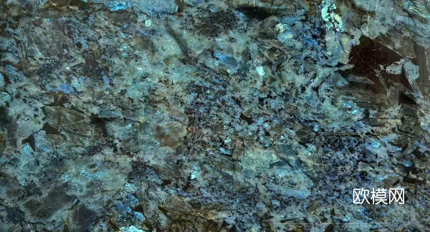 蓝翡翠天然大理石
