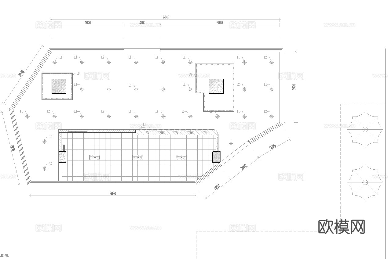 螺蛳粉快餐厅 最新全套施工图 效果图合集cad施工图