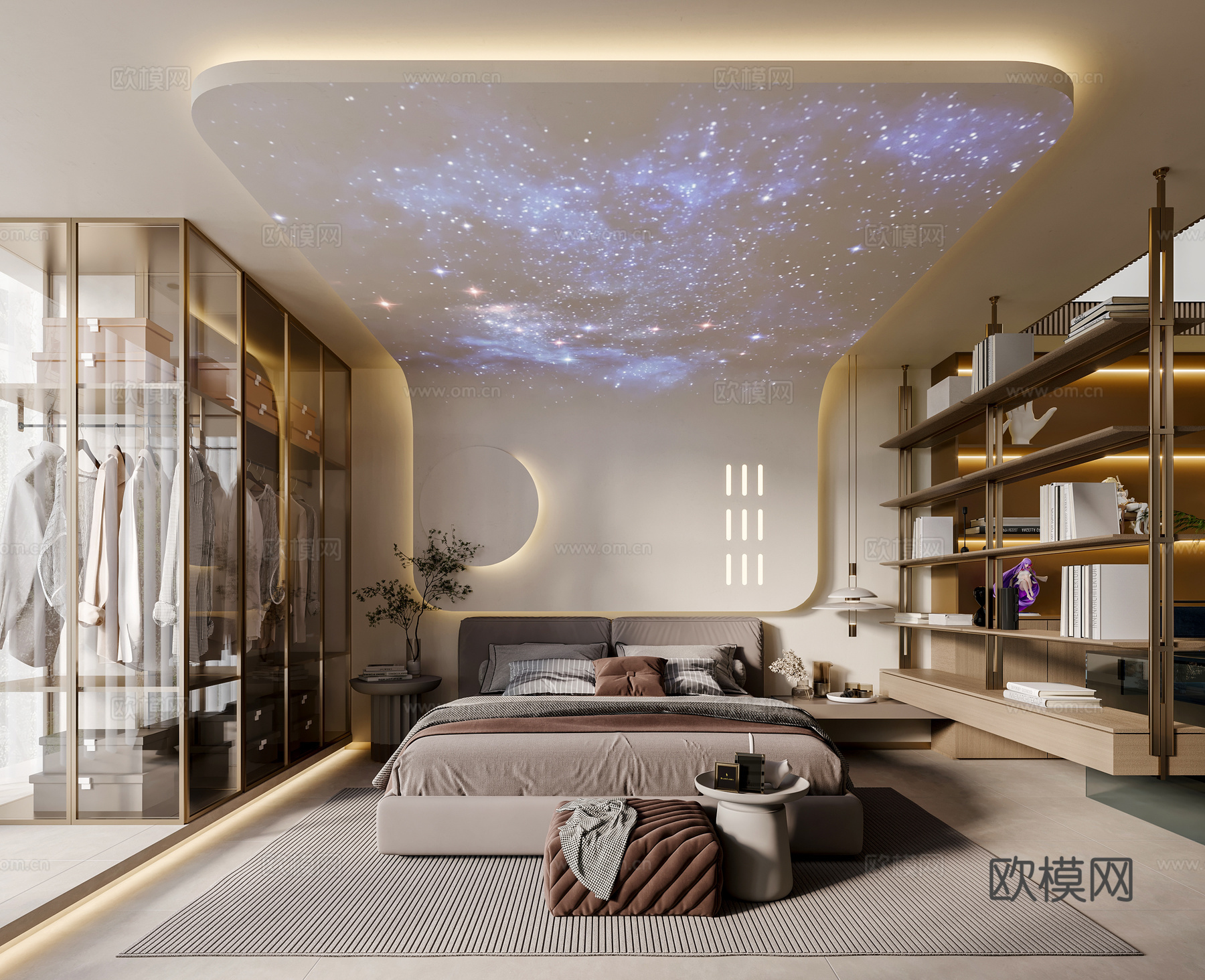 华为智能展厅 最新全套施工图 效果图合集cad施工图