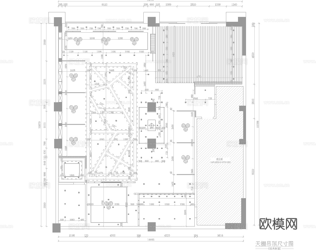生态餐厅 最新全套施工图 效果图合集cad施工图